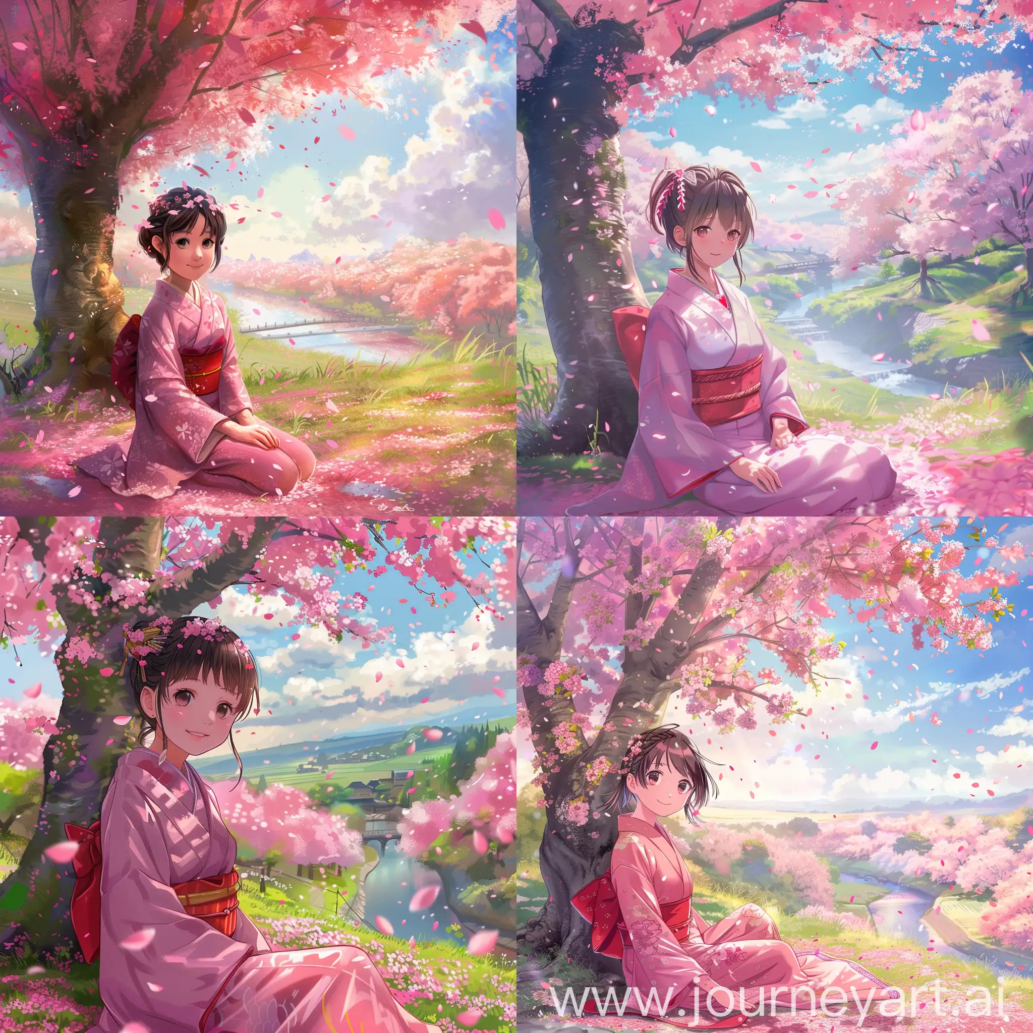 Tranquil-Beauty-Serene-Girl-in-Cherry-Blossom-Kimono