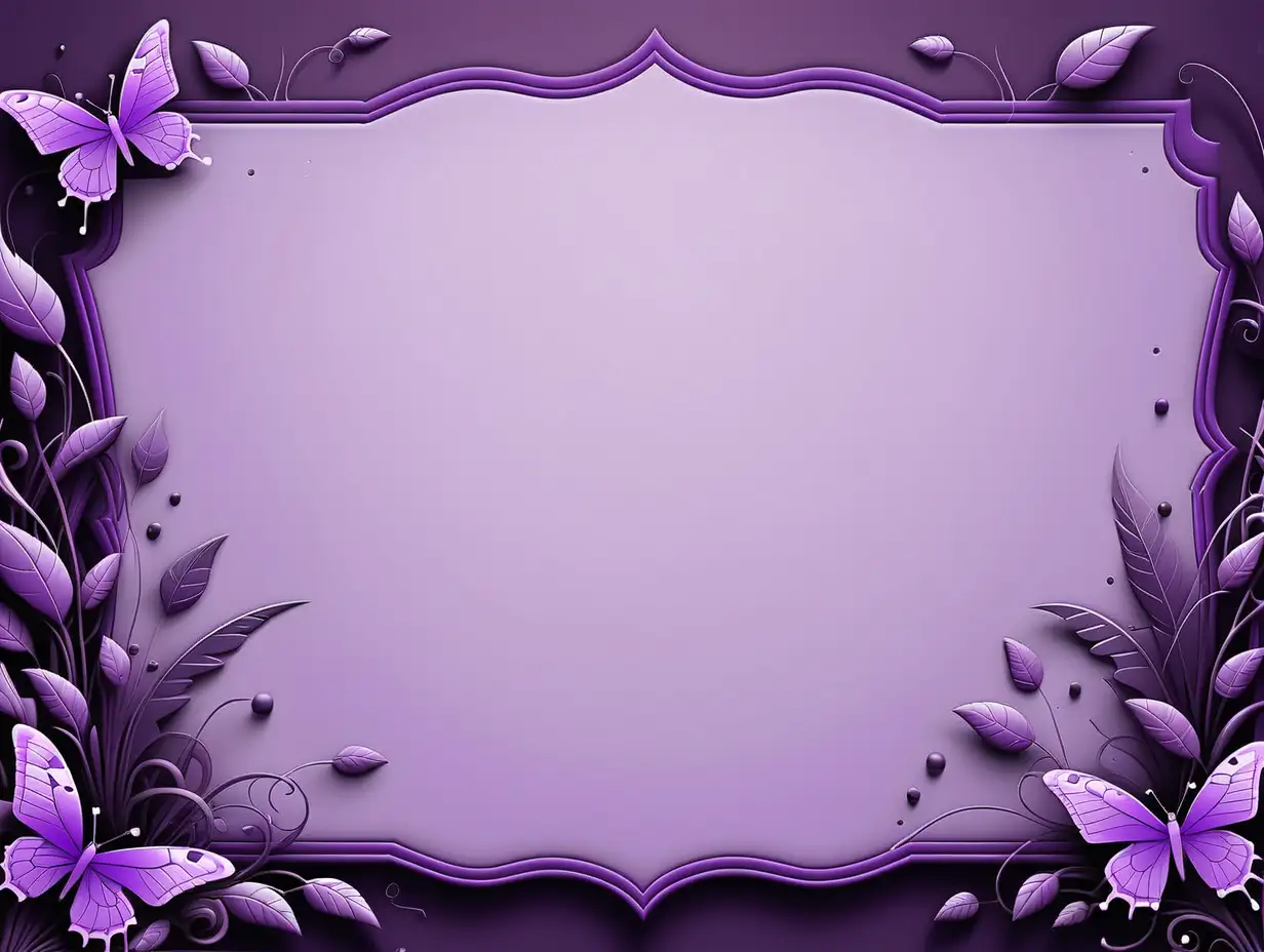 Elegant Purple Rose Border Background