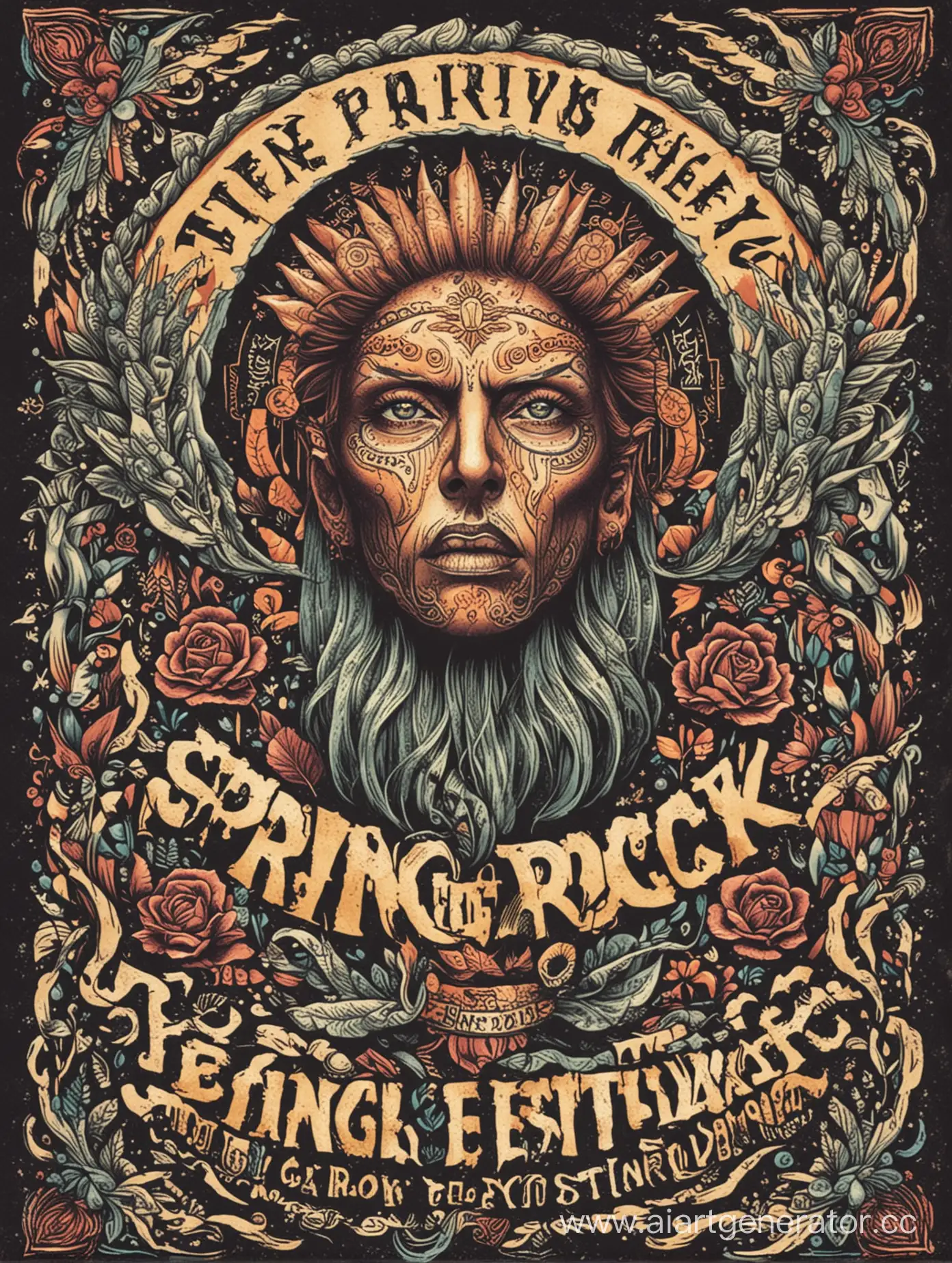 Vibrant-Spring-Rock-Festival-Poster-with-Energetic-Performers-and-Dynamic-Crowd