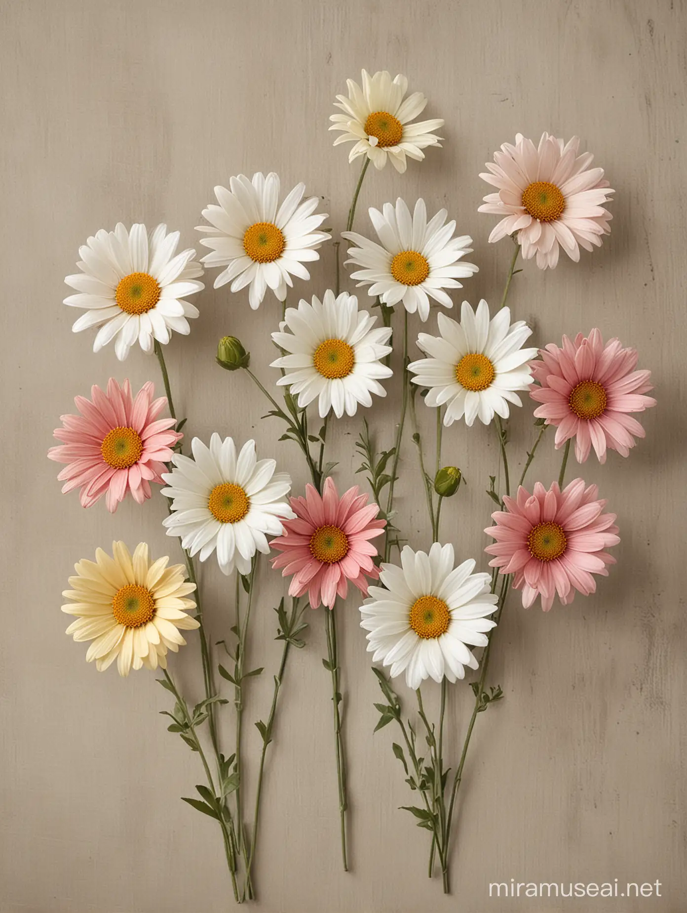 natural-big-1-daisy-MULTI COLORS-wild-flower-botanical-in-stylish-decorative