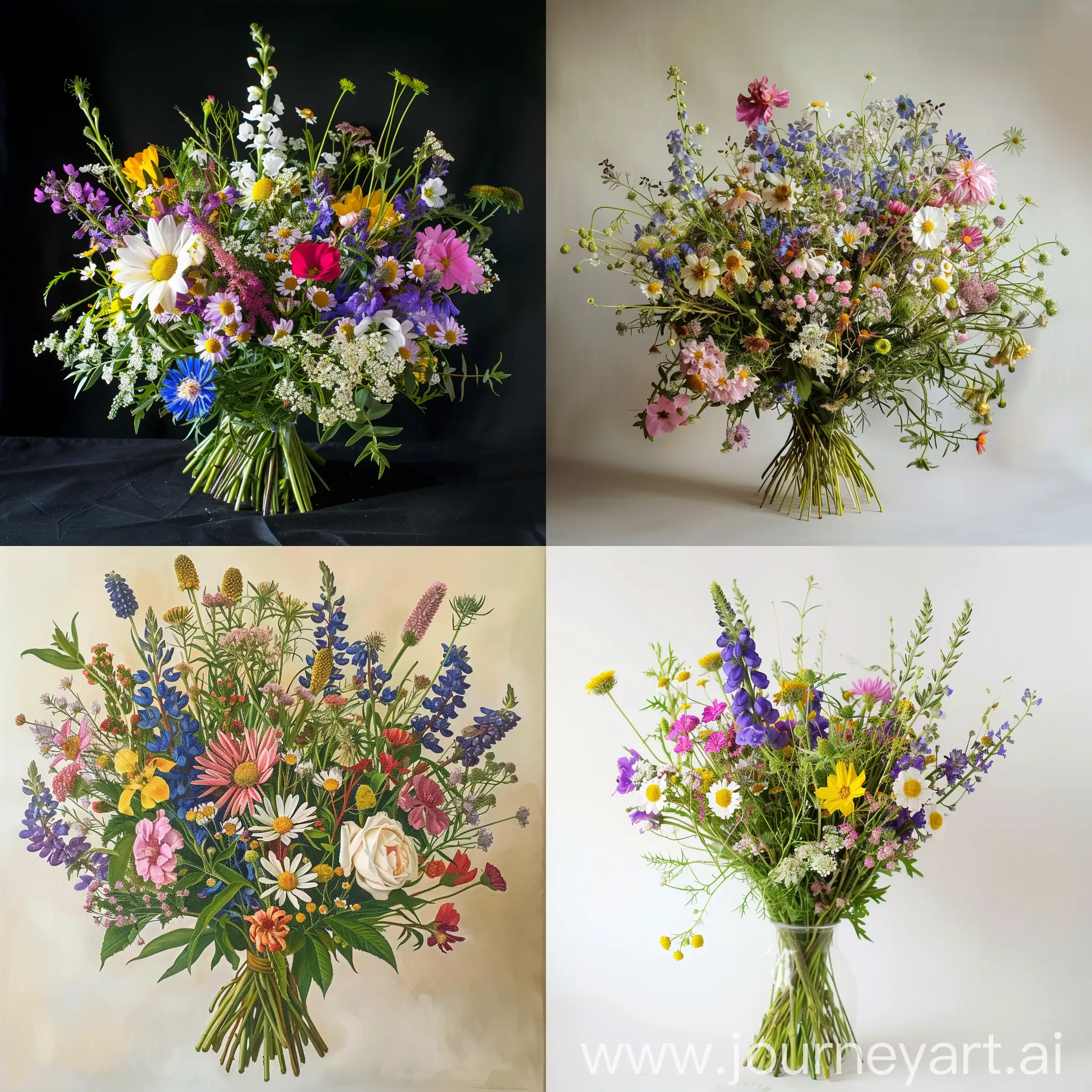 Vibrant-Wild-Flower-Bouquet-on-Display