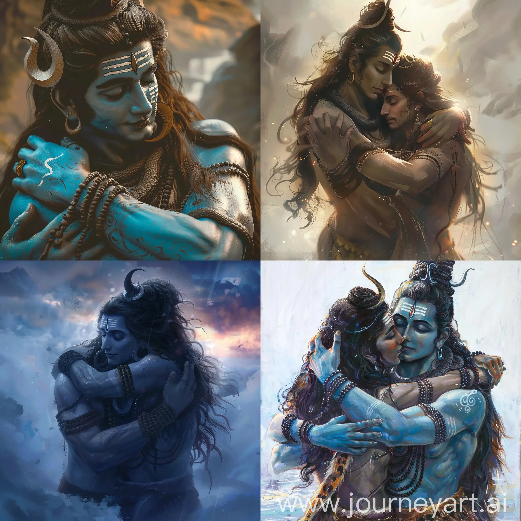 Lord Shiva embrace