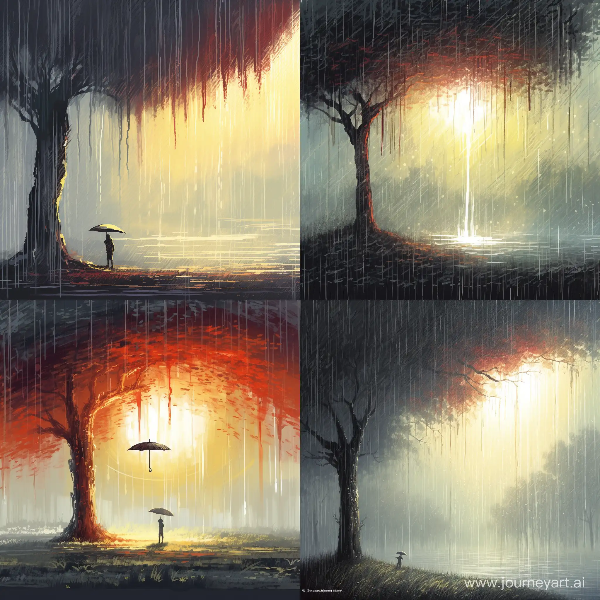 Enchanting-Sun-Shower-Scene-with-Unique-Atmospheric-Reflections