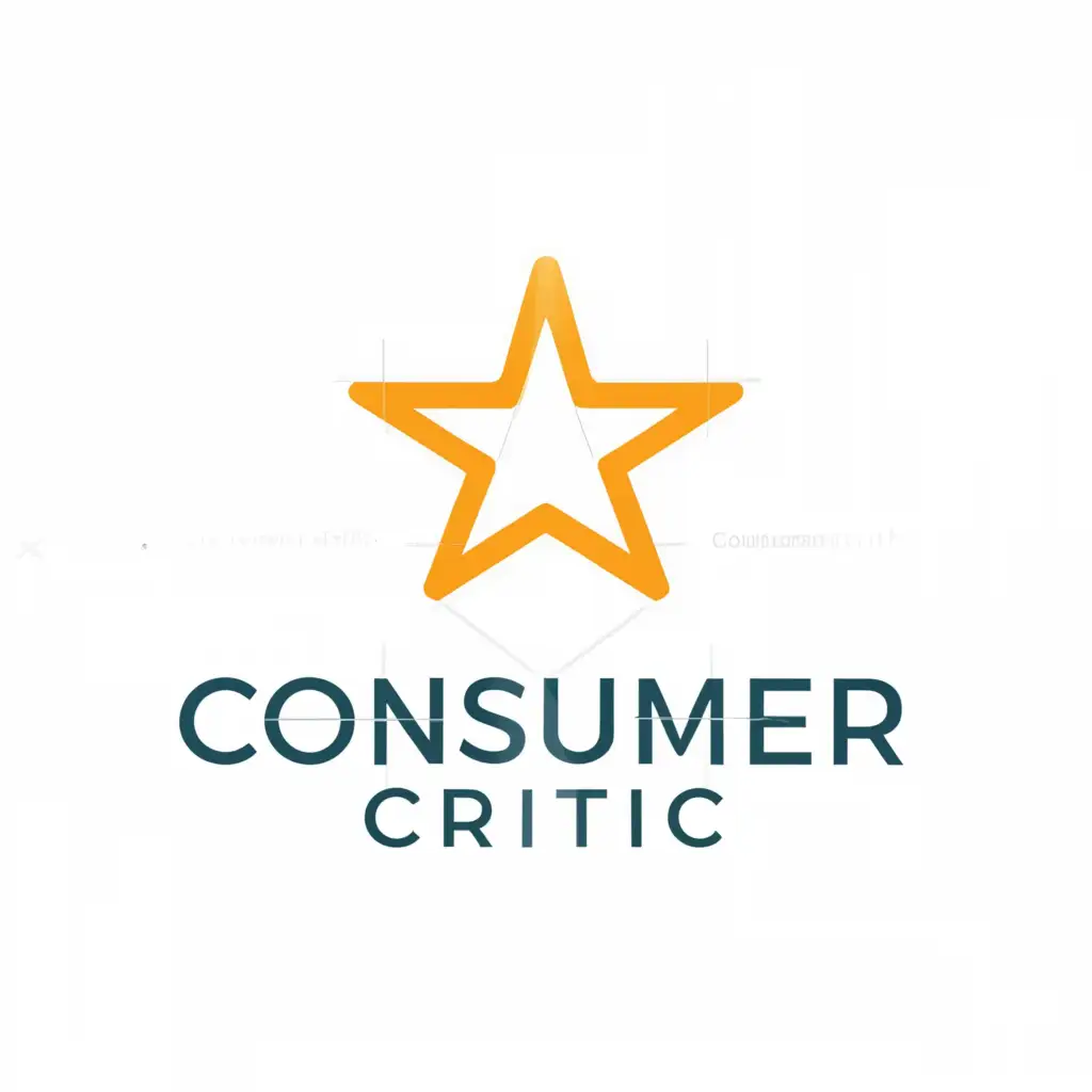 a logo design,with the text "consumer critic", main symbol:star,Moderate,be used in Internet industry,clear background