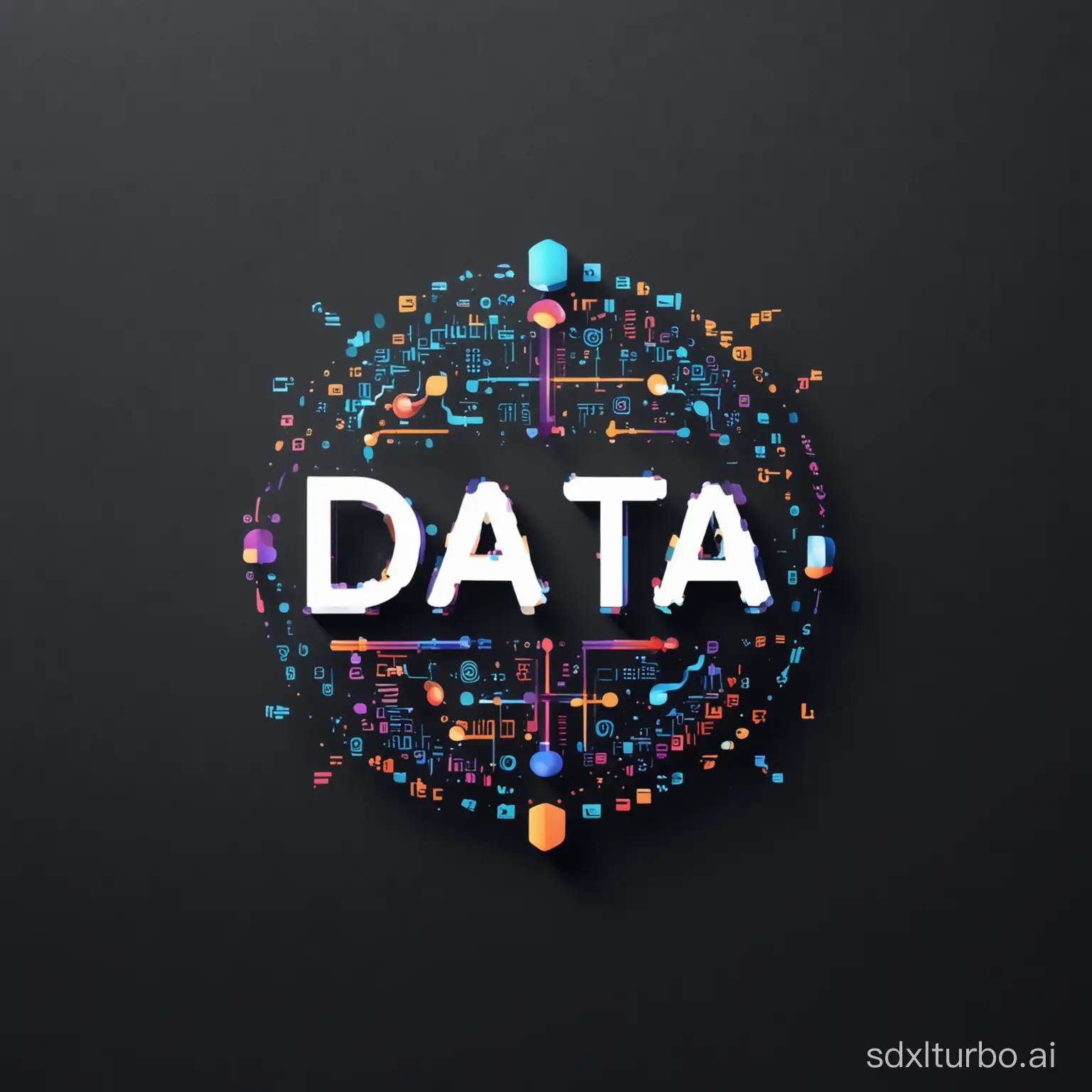 Dynamic Data and AI Integration Logo Design | SDXL Free Online