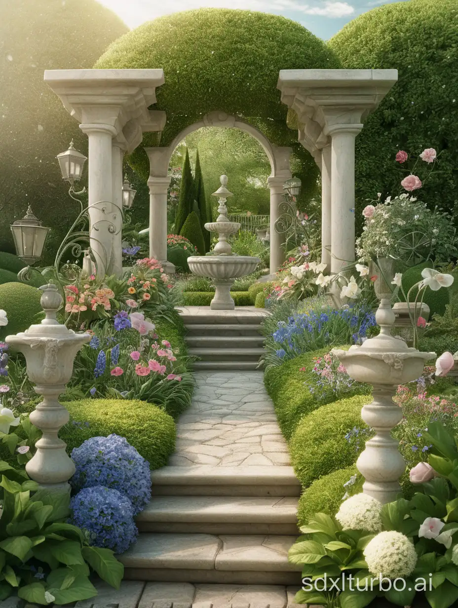 romatic garden