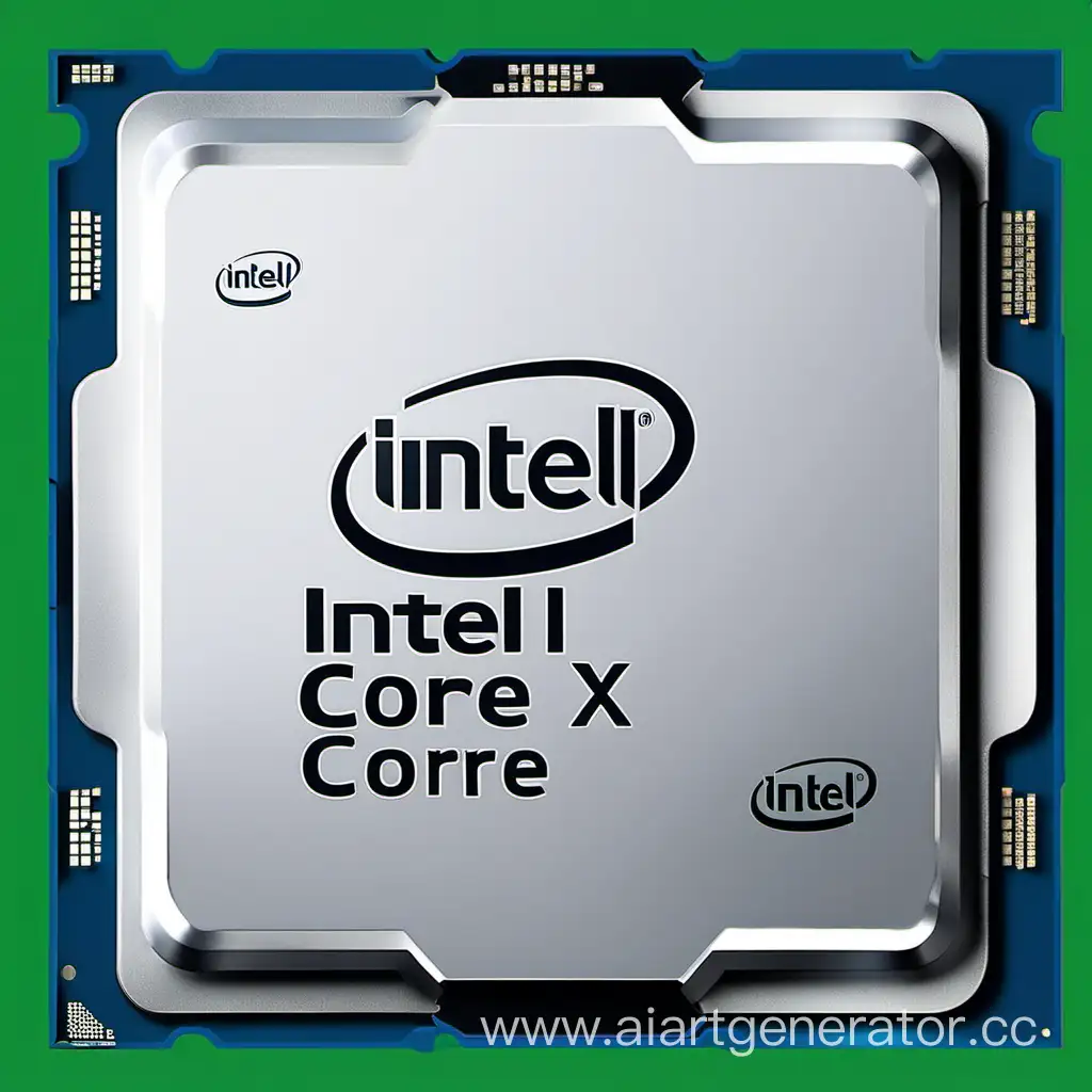 процессор Intel Core X с  надпись Intel Core X