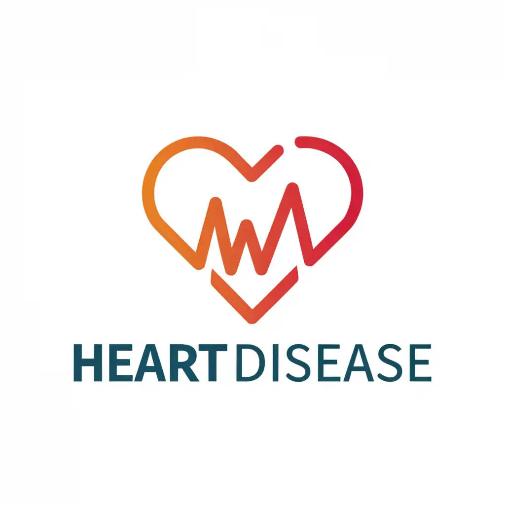 a logo design,with the text "heart disease", main symbol:heart,Moderate,be used in Medical Dental industry,clear background