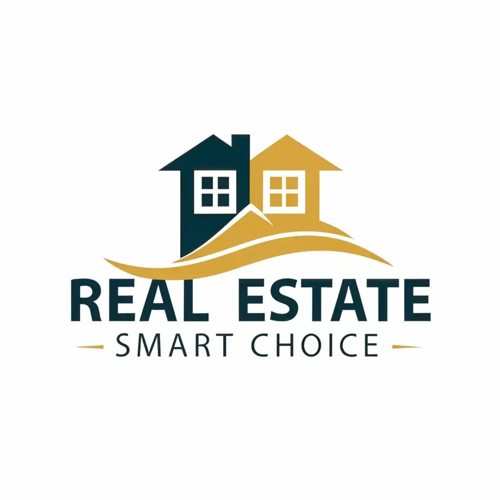 logo, real estate, with the text "Real Estate Smart Choice", typography, be used in Real Estate industry