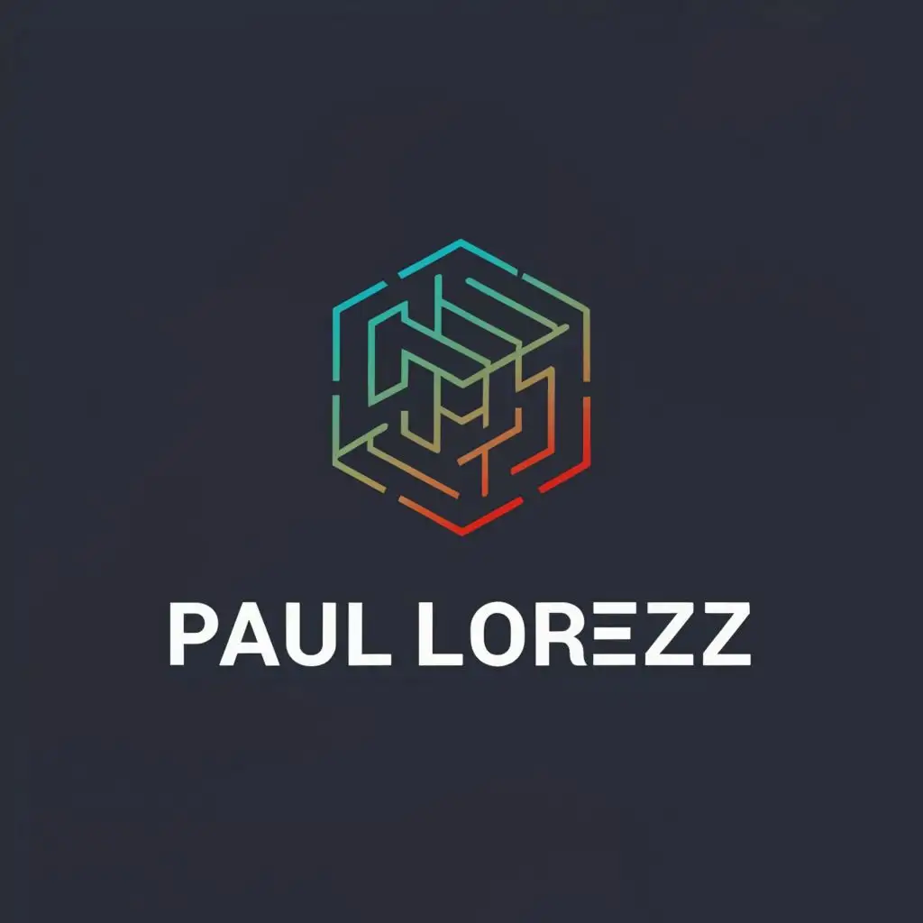 a logo design,with the text "Paul Lorenz", main symbol:computer,complex,be used in Internet industry,clear background