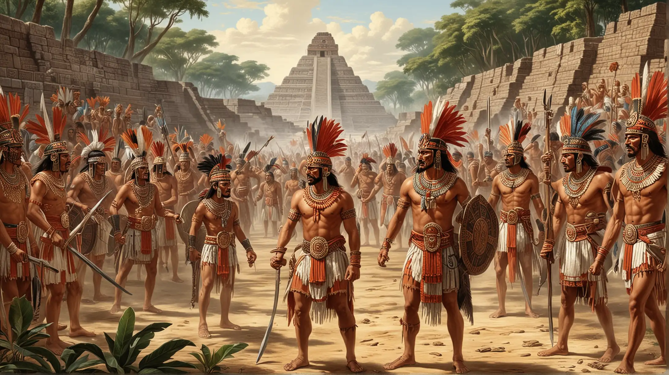 Aztec Empire Negotiating Alliances and Expanding Territory