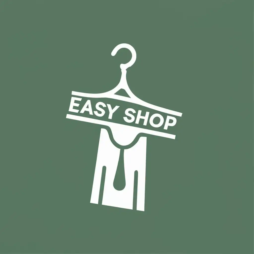 logo, Hanger, Clothe, wardrobe, with the text "Easy Shop  Enterprises", typography