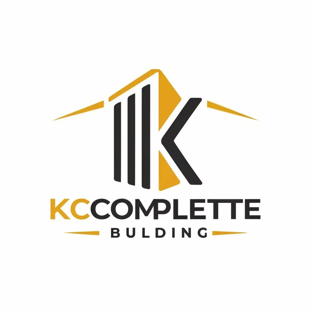 logo, all of it

, with the text "K Complete Building", typography, be used in Construction industry
