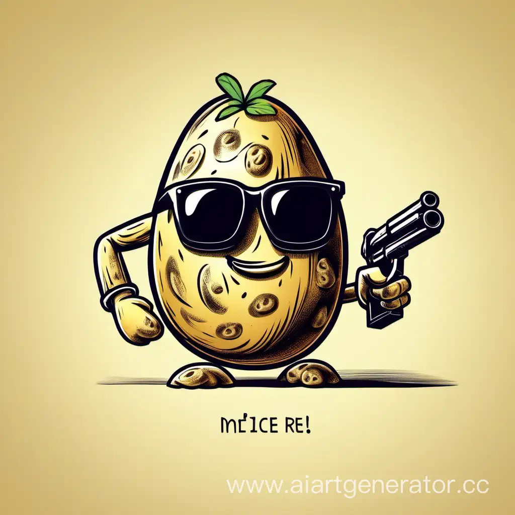 Cool-Potato-Tuber-with-Sunglasses-Holding-a-Gun