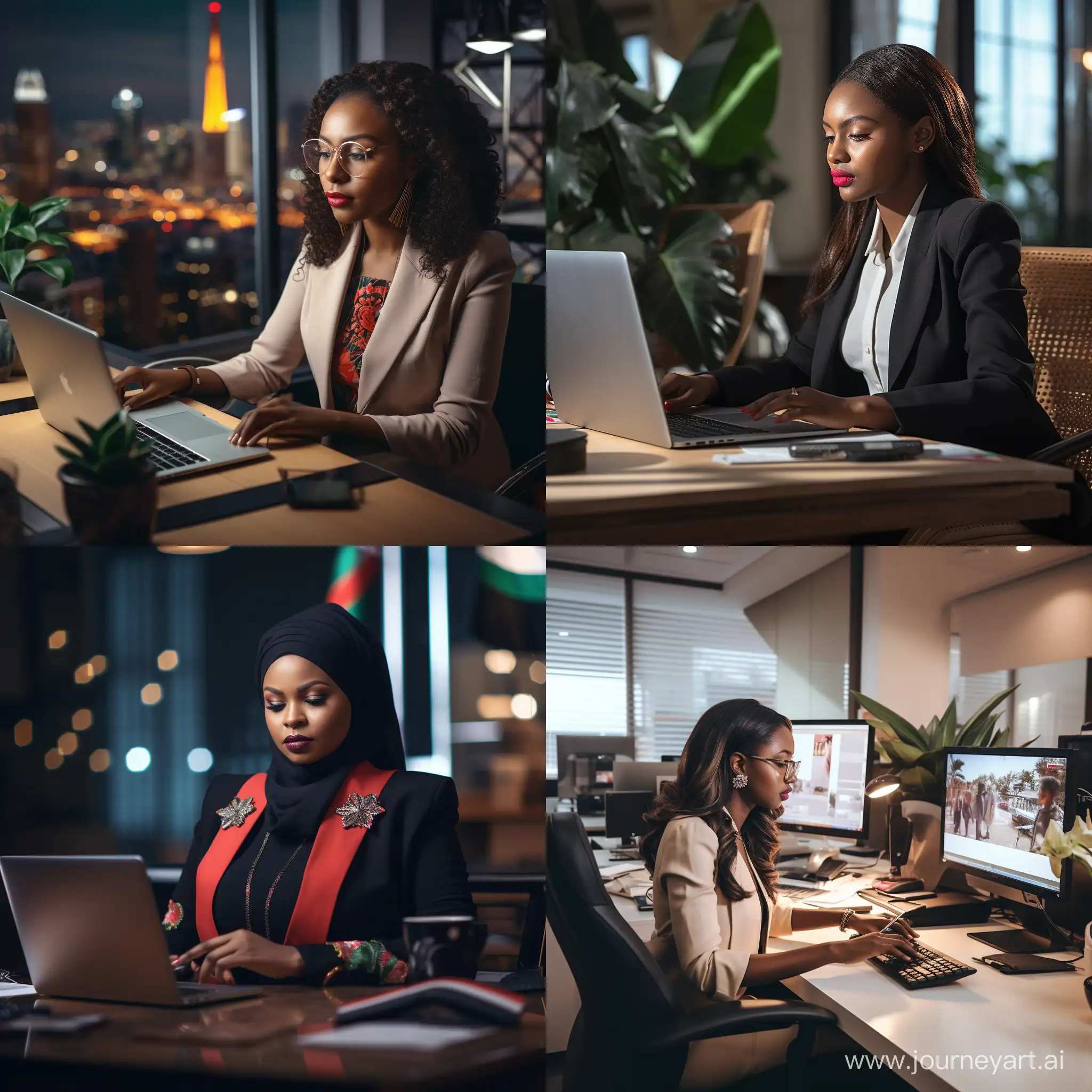 Kenyan-Female-CEO-Working-in-Modern-Office