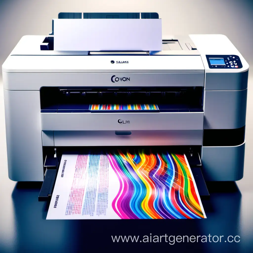 Need a colorful picture about printing printers and printing for a website