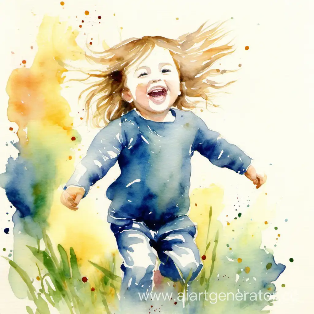 Joyful-Child-Watercolor-Art