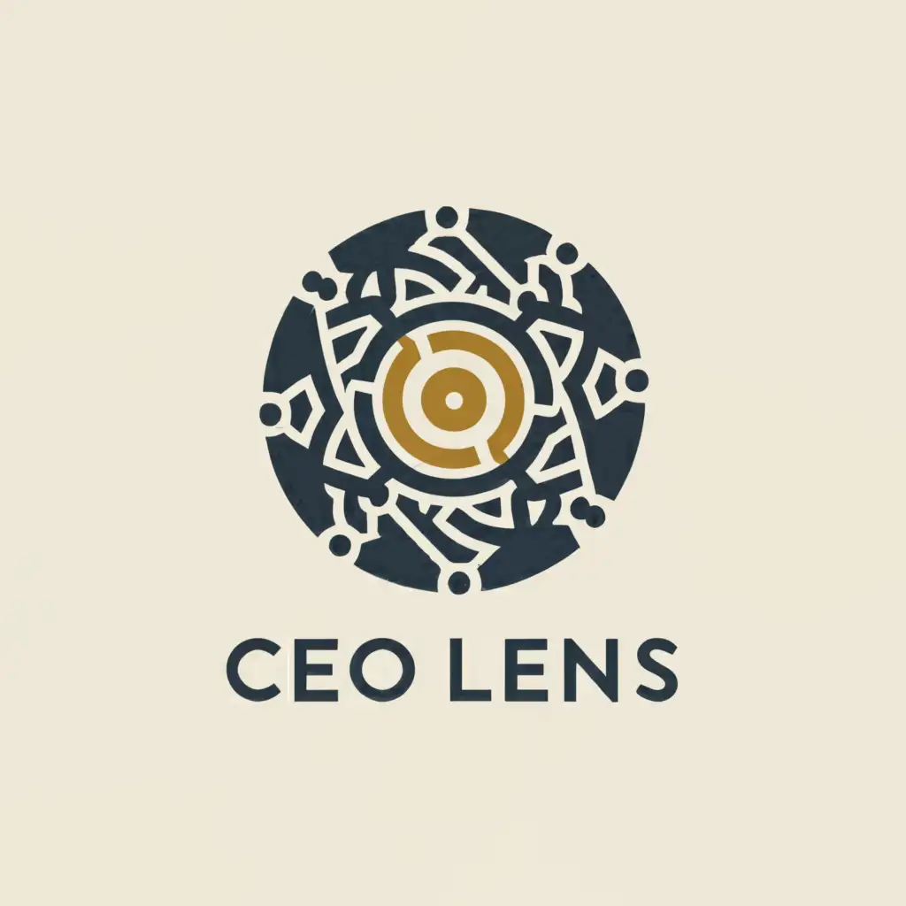 a logo design,with the text "CEO LENS", main symbol:LENS,complex,be used in Entertainment industry,clear background