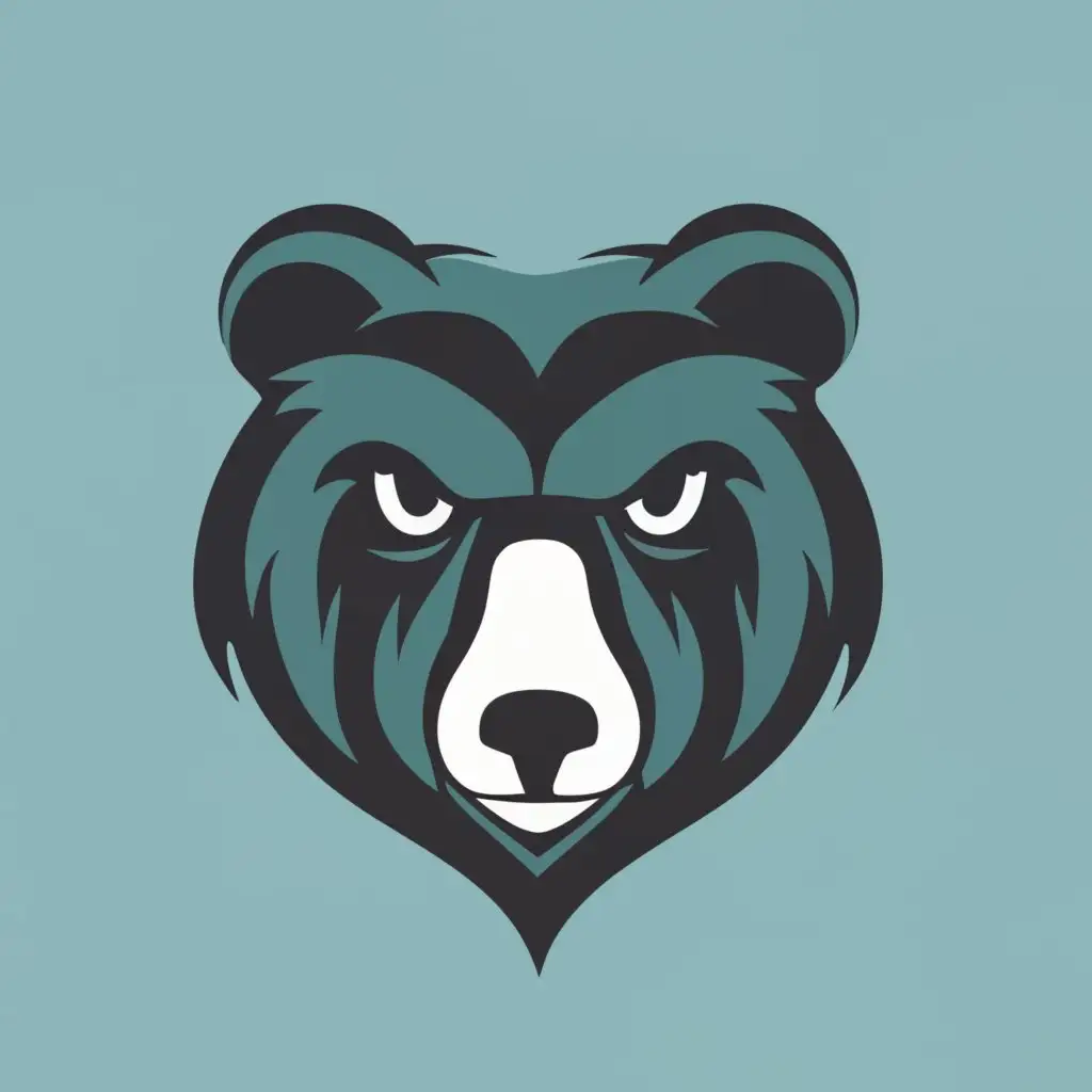 logo, Grizzly bear, with the text "BFC", typography