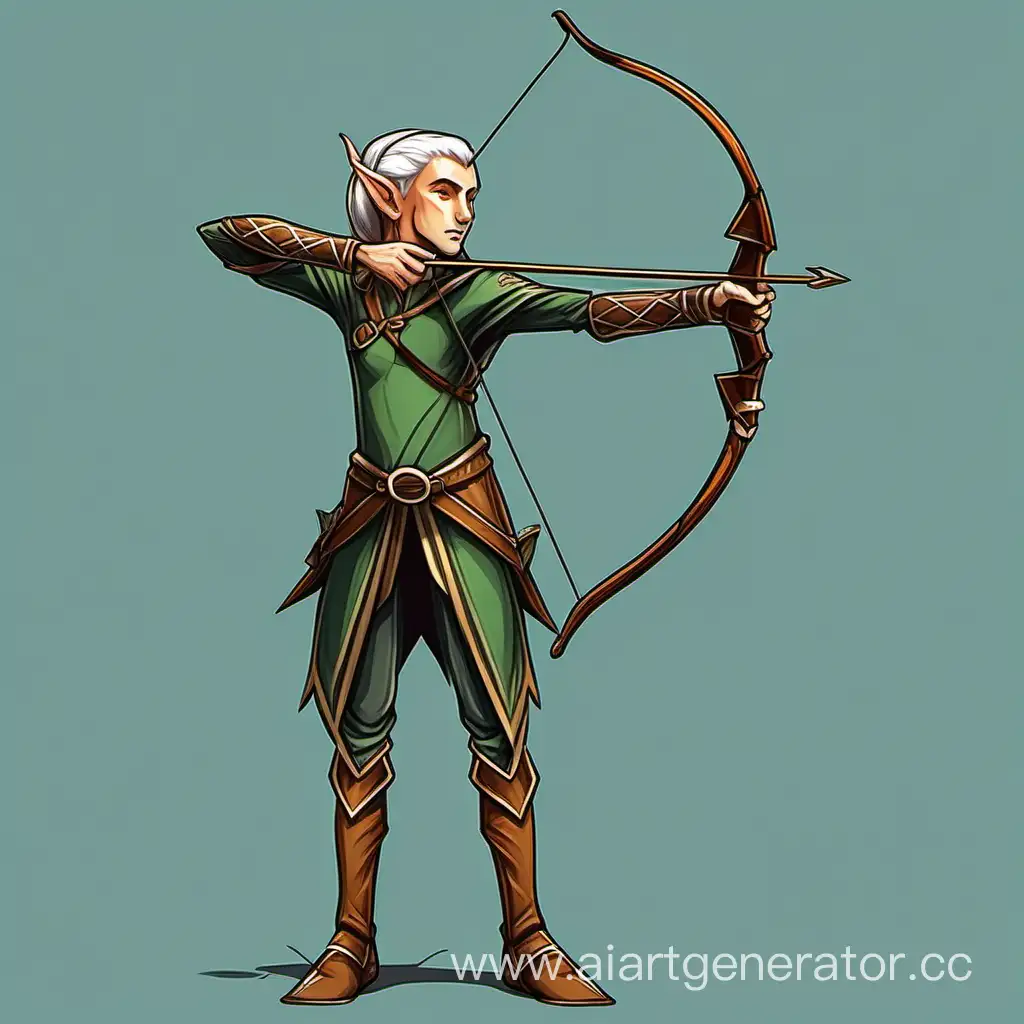 Majestic-Elf-Archer-Standing-Tall-with-Bow-in-Hand