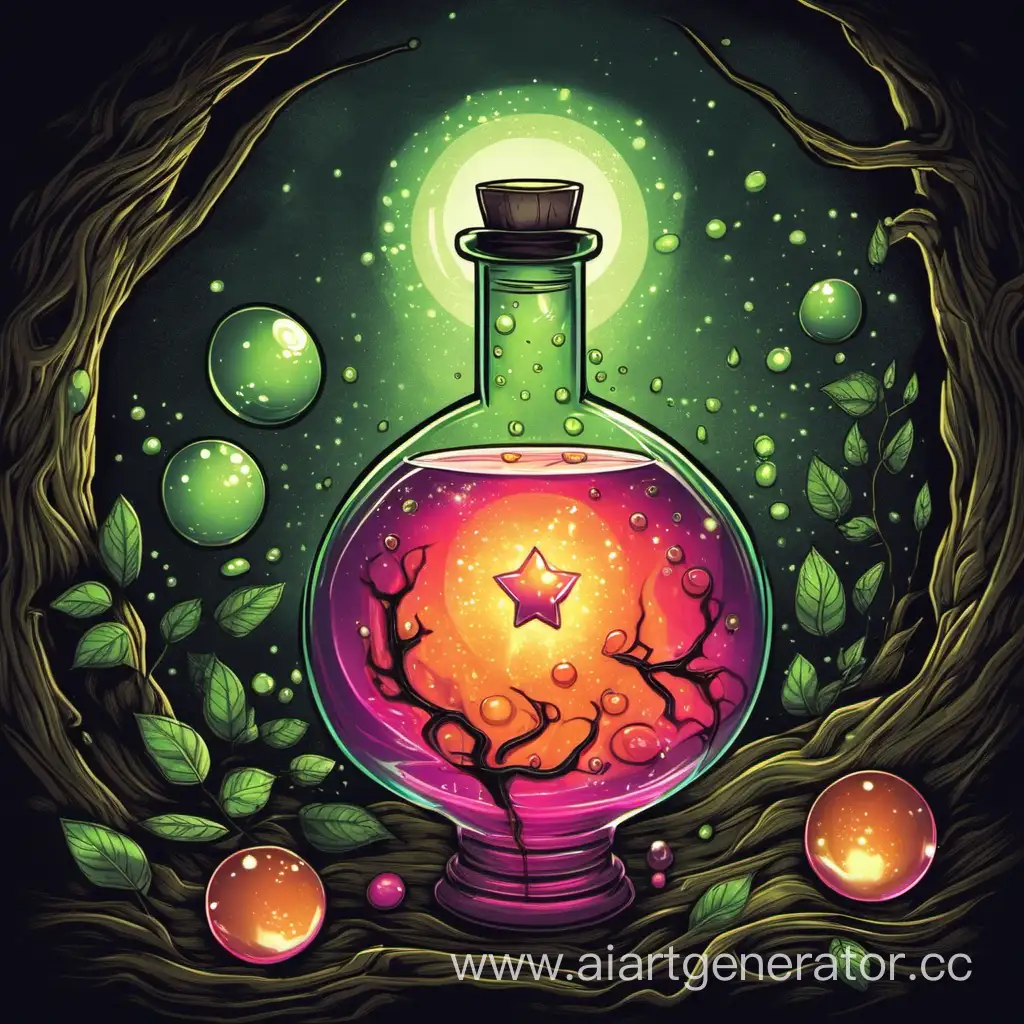 Enchanting-Magic-Potion-Brewing-in-Mystical-Laboratory