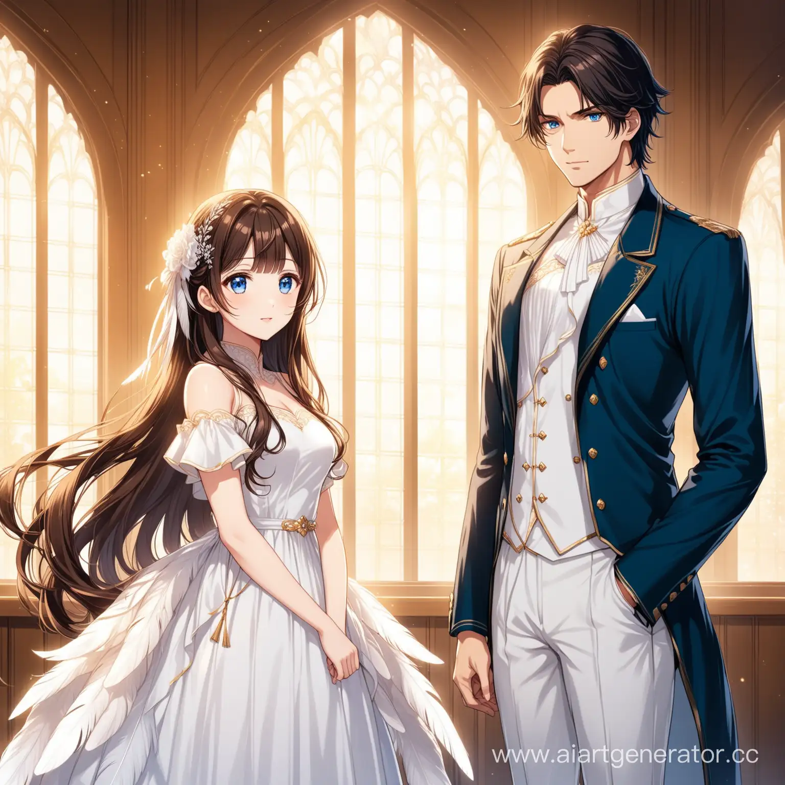 Anime-Characters-in-Elegant-White-Attire-with-Feathers
