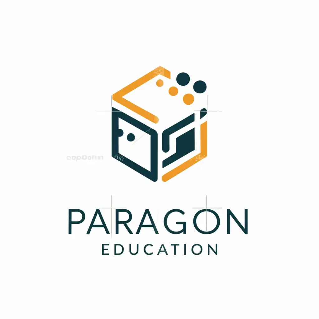 a logo design,with the text "Paragon Education", main symbol:geometric shape,Minimalistic,be used in Restaurant industry,clear background