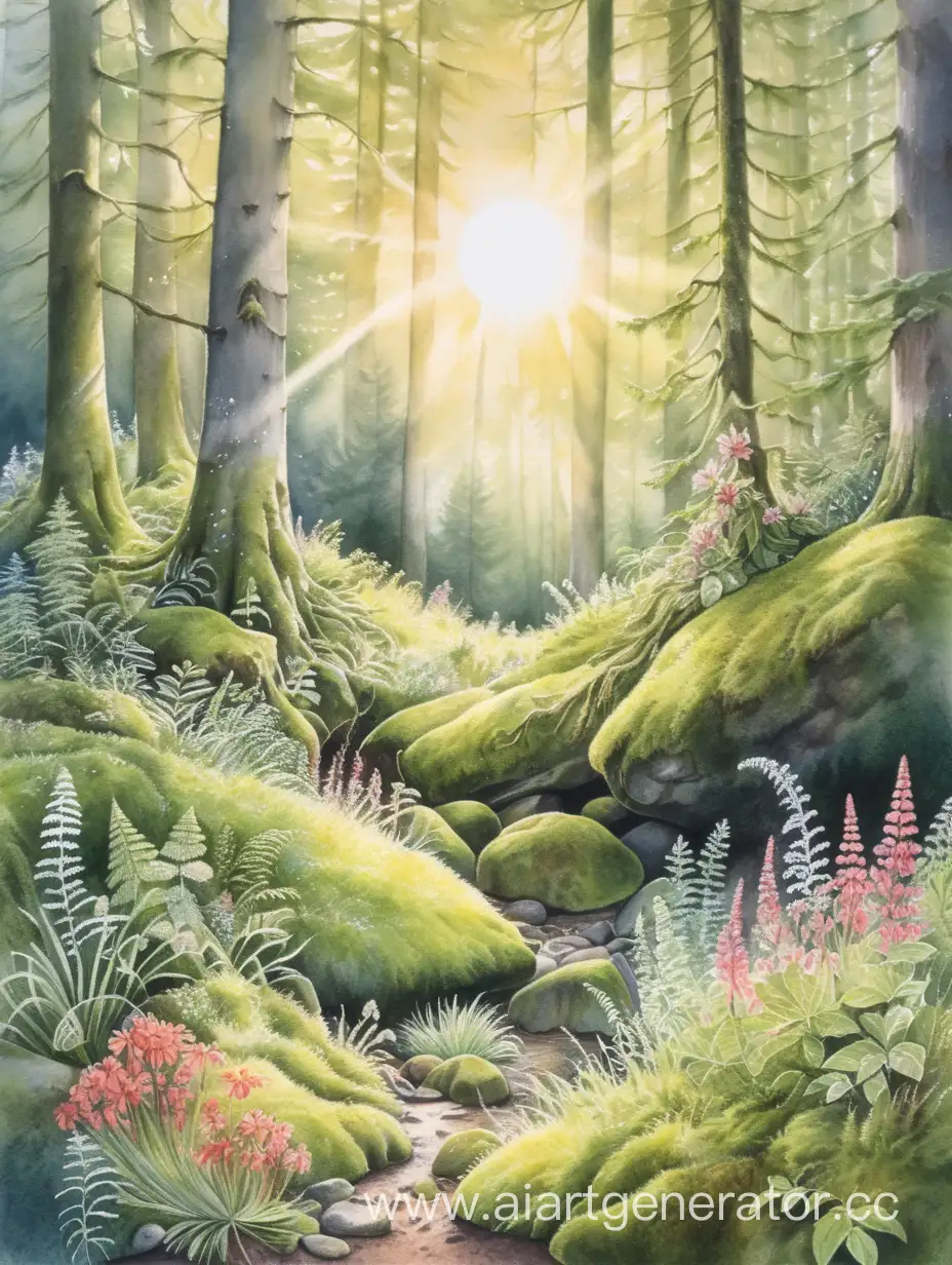 Enchanted-Forest-Clearing-with-Vibrant-Watercolor-Details
