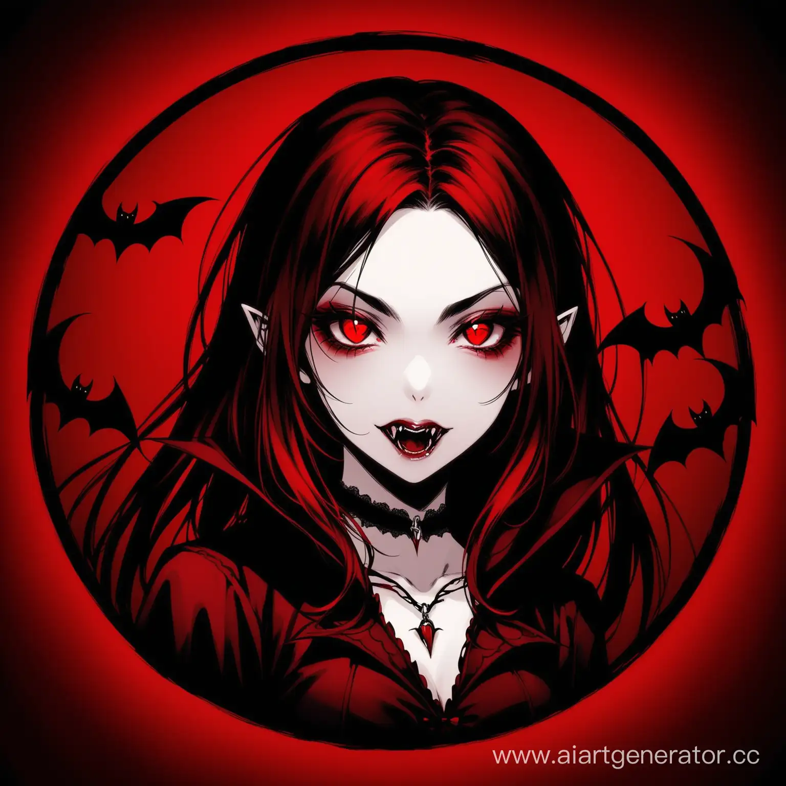 Enigmatic-Vampire-Girl-Surrounded-by-Crimson-Darkness