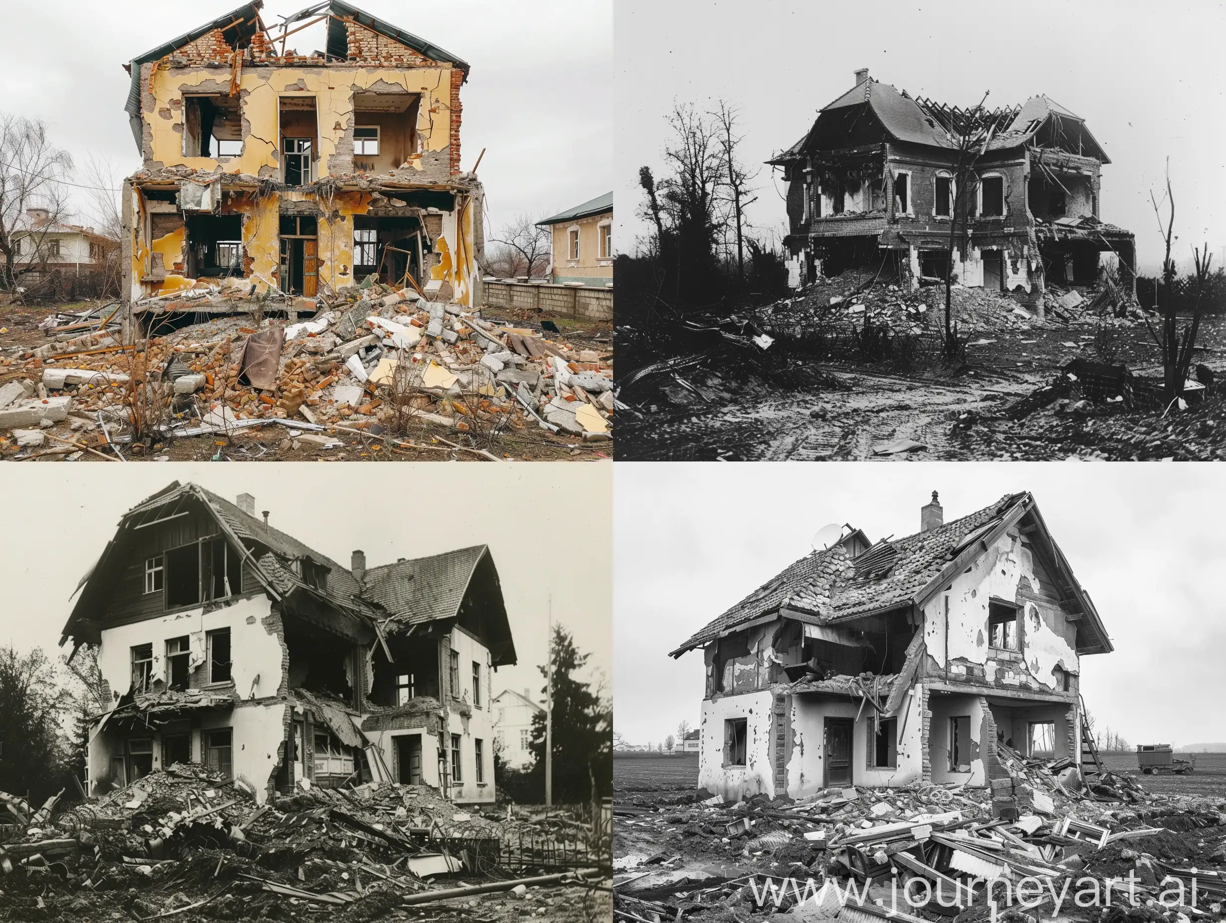 Дом, разрушенный войной