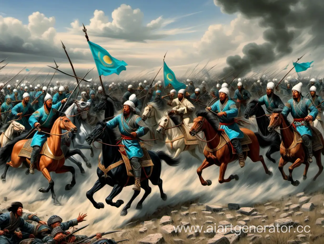 Epic-Clash-of-the-Kazakh-Khanate-Warriors-in-a-Fierce-Battle
