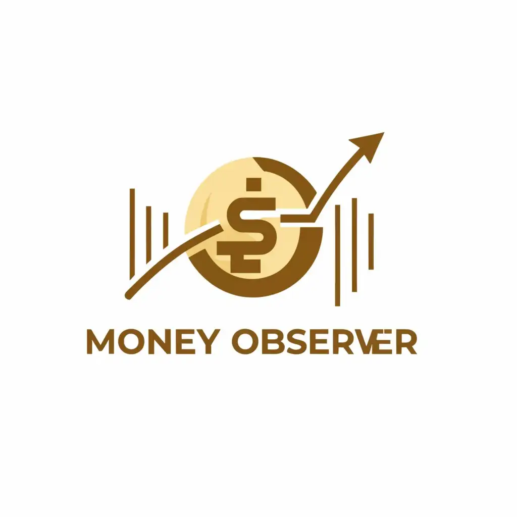 a logo design,with the text "MoneyObserver", main symbol:Gold coin,Minimalistic,be used in Finance industry,clear background