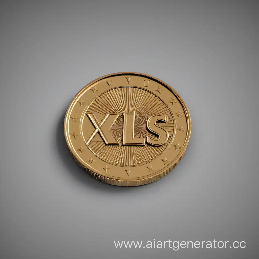 Abstract-Composition-of-XLs1or-Coin-on-Textured-Surface