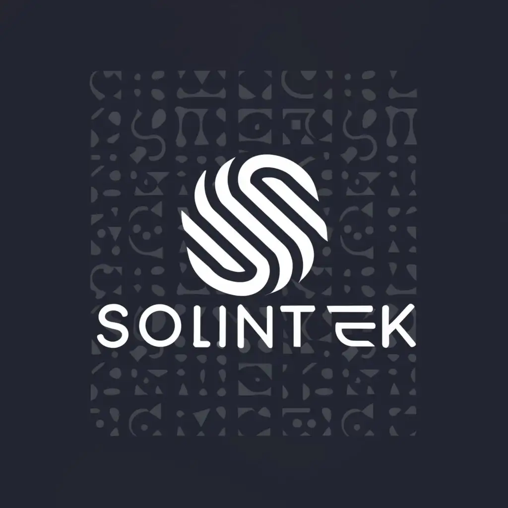 a logo design,with the text "Solinntek", main symbol:S,Minimalistic,clear background