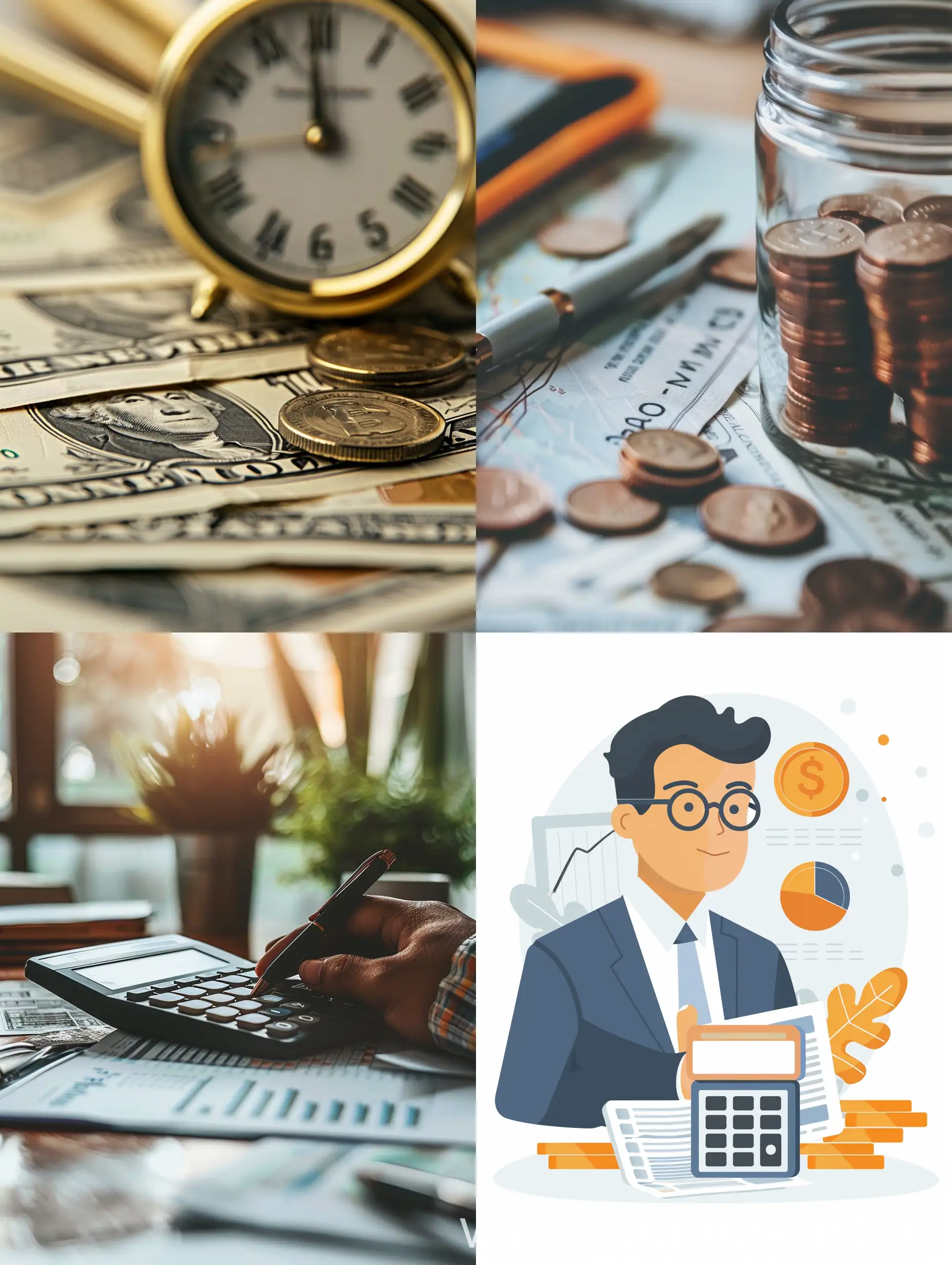 Create an image about finances