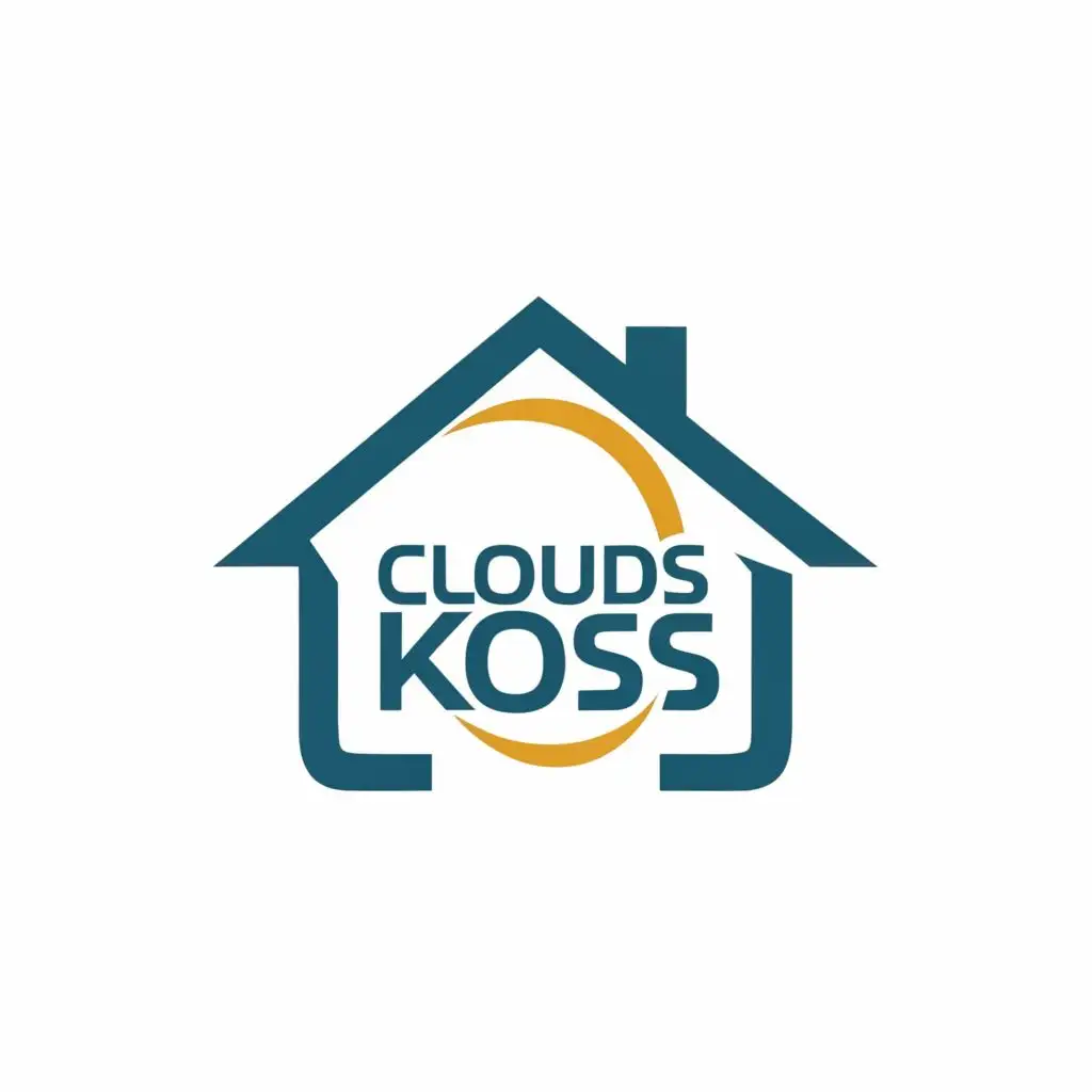 logo, home, with the text "clouds kos", typography, be used in Home Family industry