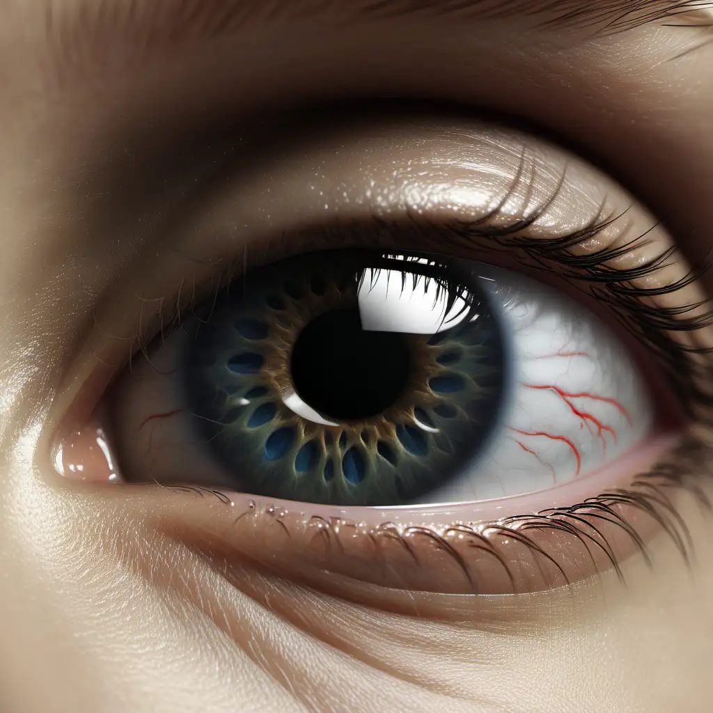 Create a high definition human eye