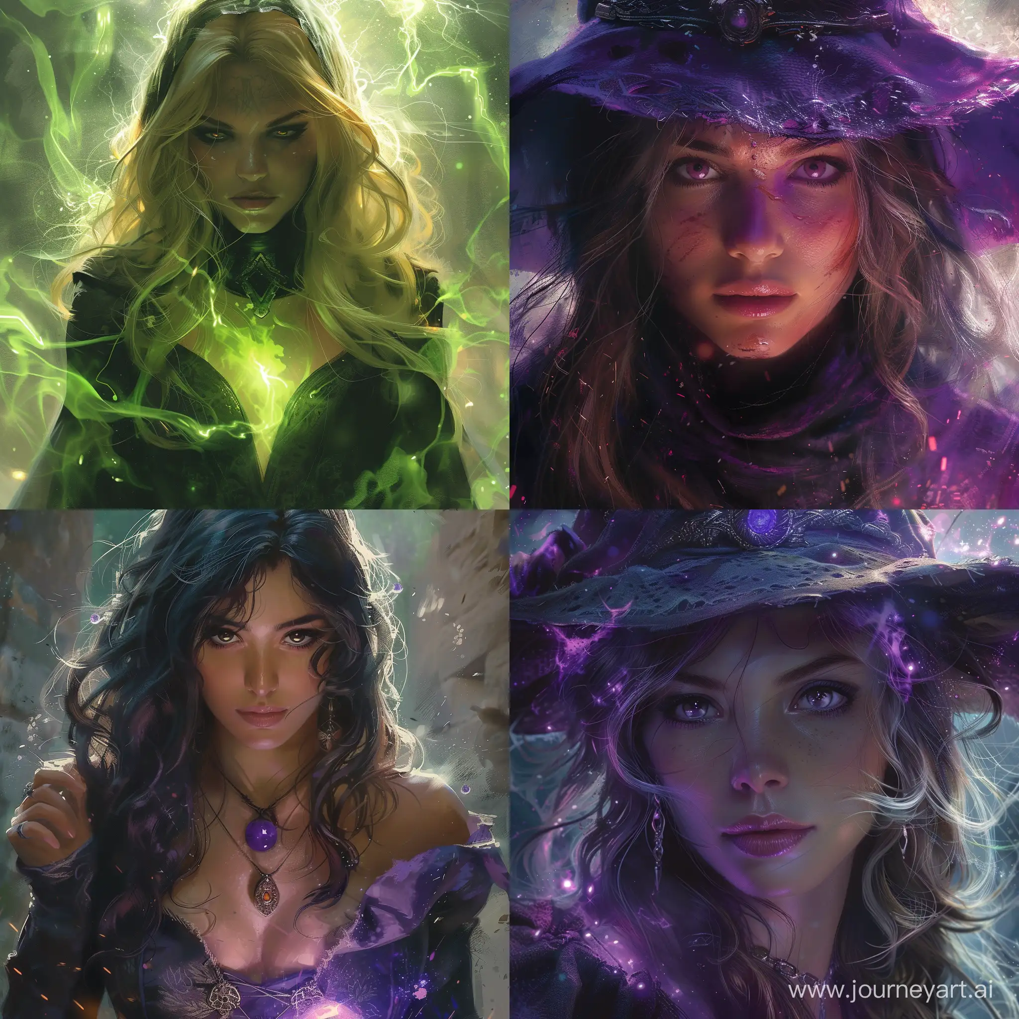 Enchanting-Sorceress-Summoning-Magic-in-Mysterious-Forest