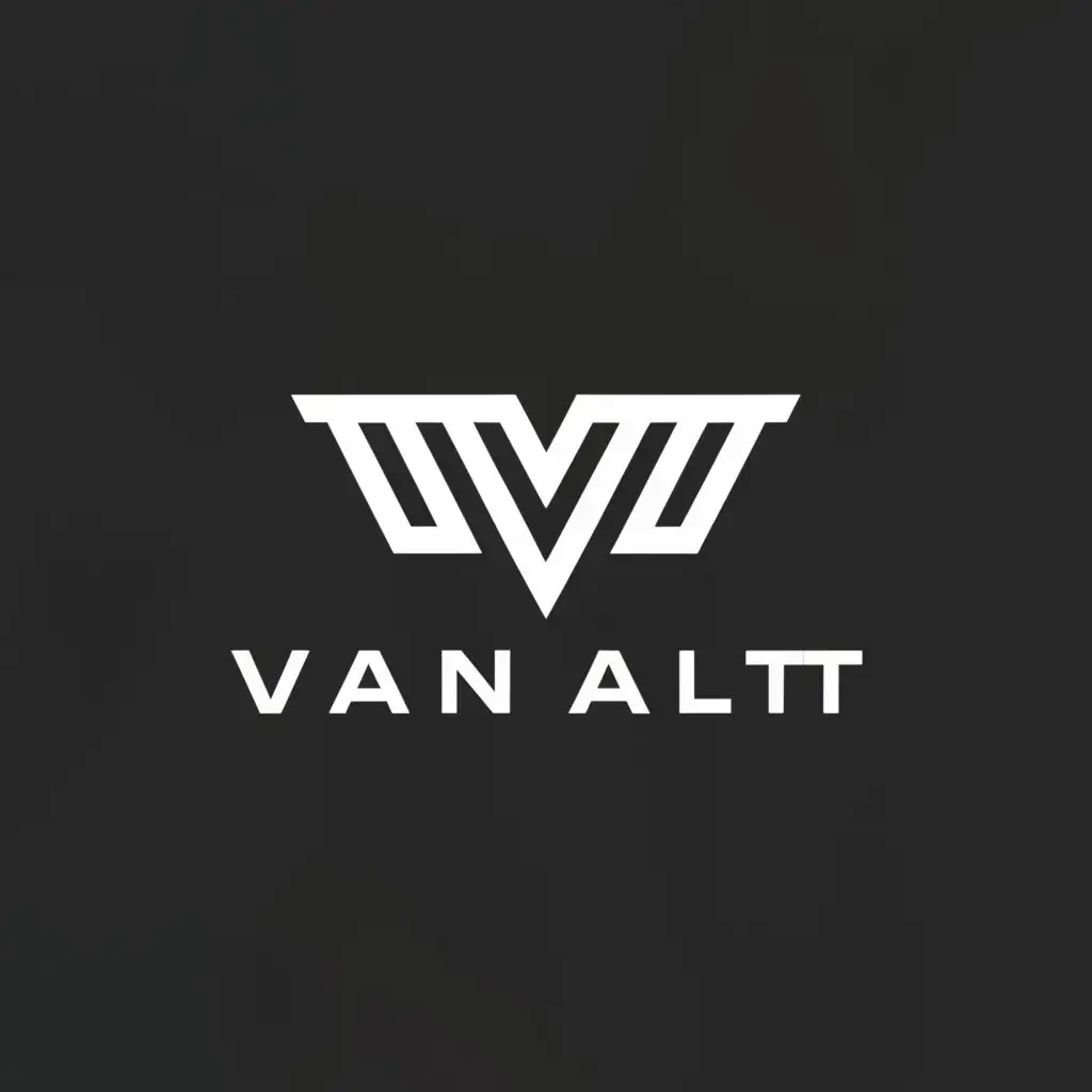 a logo design,with the text 'vain alt', main symbol: Givenchy style logo, complex, clear background