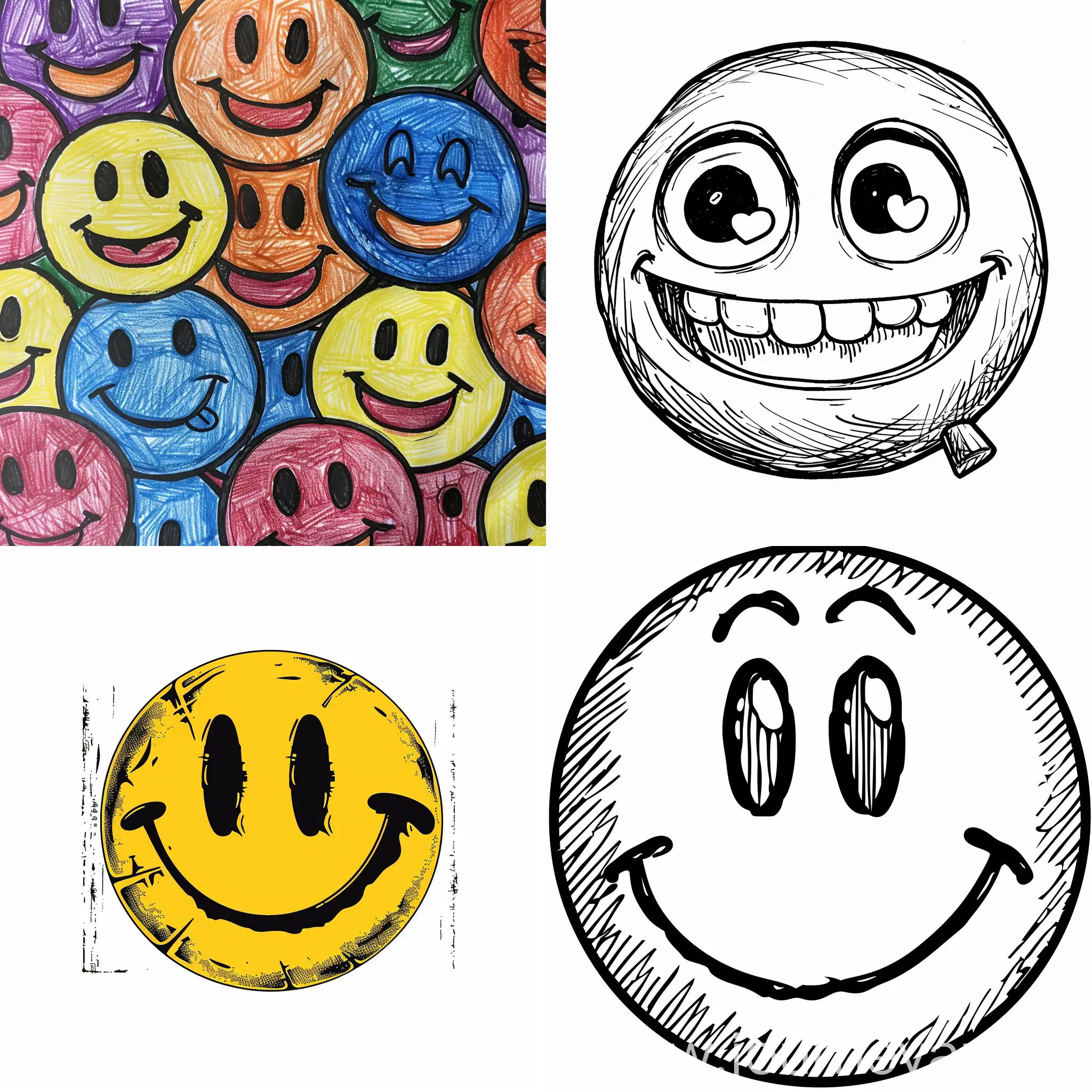 Vibrant-and-Playful-Smiley-Doodles-NFT-Art