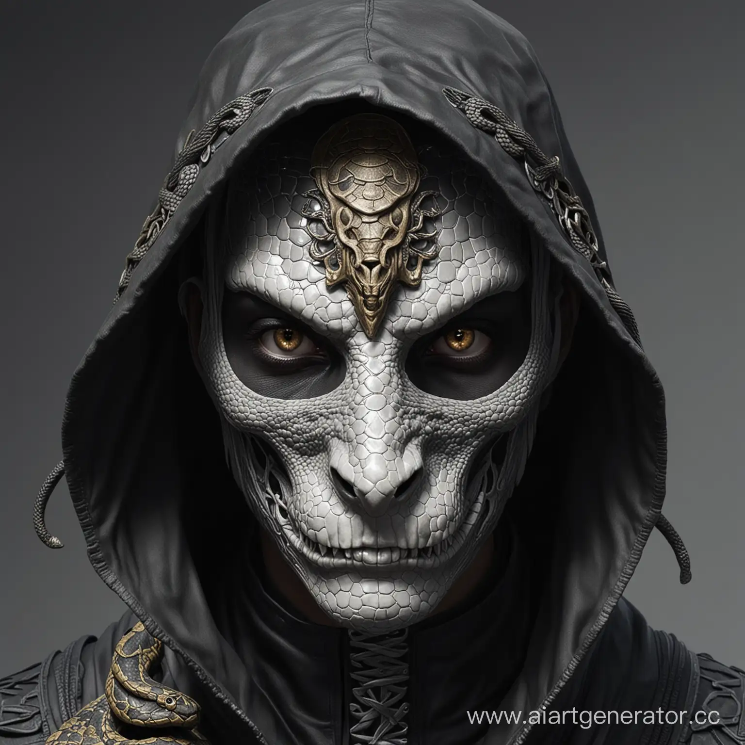 Mystical-Yuanti-Warlock-with-Serpent-Mask-and-Hood