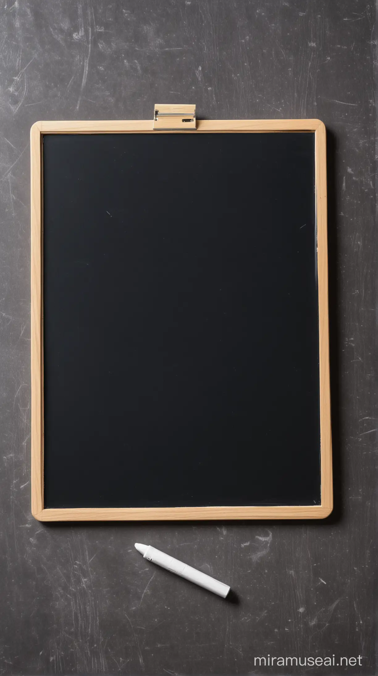 Minimalist Black Writing Board with White Eraser