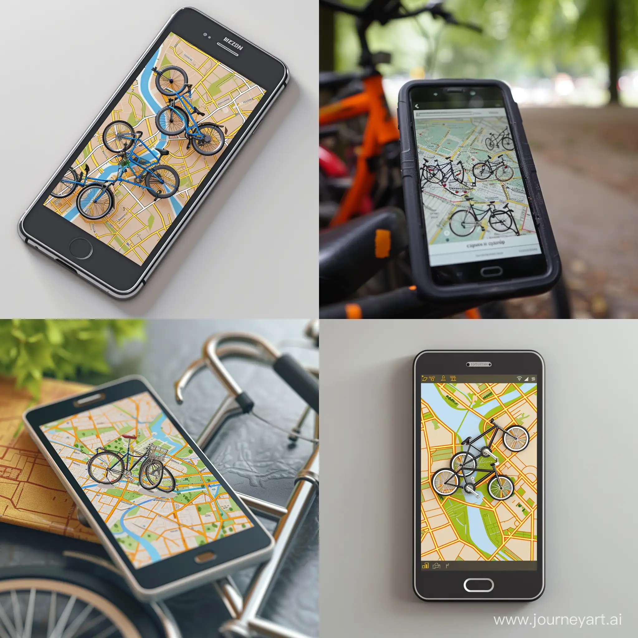 Mobile-Phone-Map-for-Bike-Rental-Stations