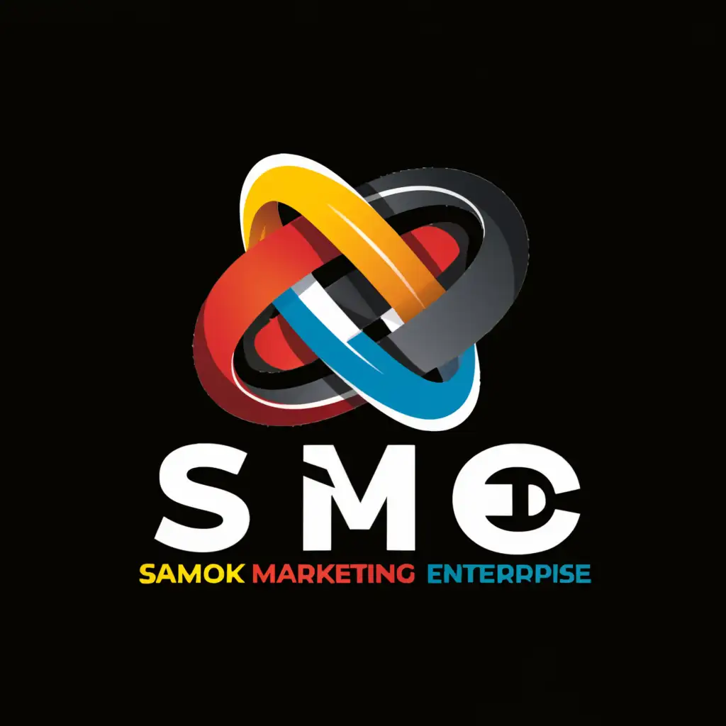 a logo design,with the text "Samok Marketing Enterprise", main symbol:letters,Minimalistic,clear background