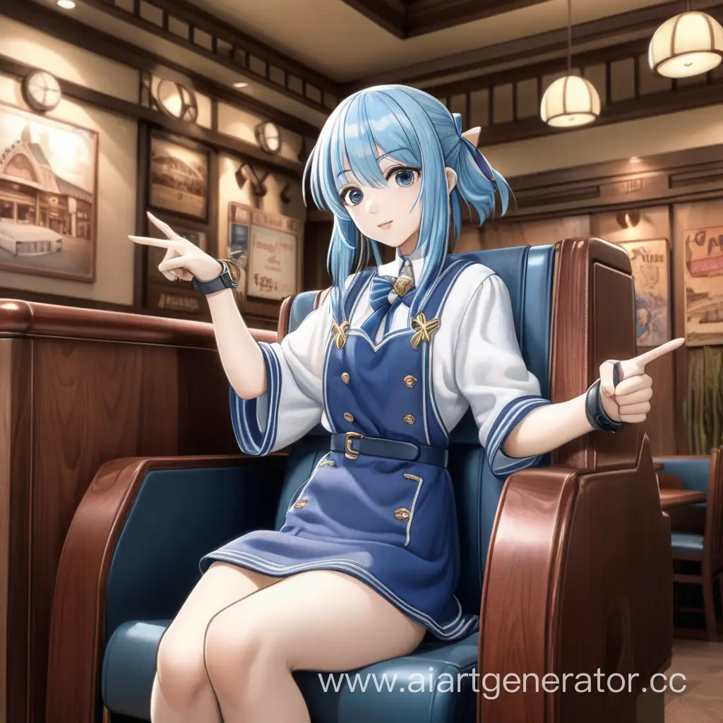 Anime-Girl-Guiding-to-Seat-Reservation-in-Elegant-Setting