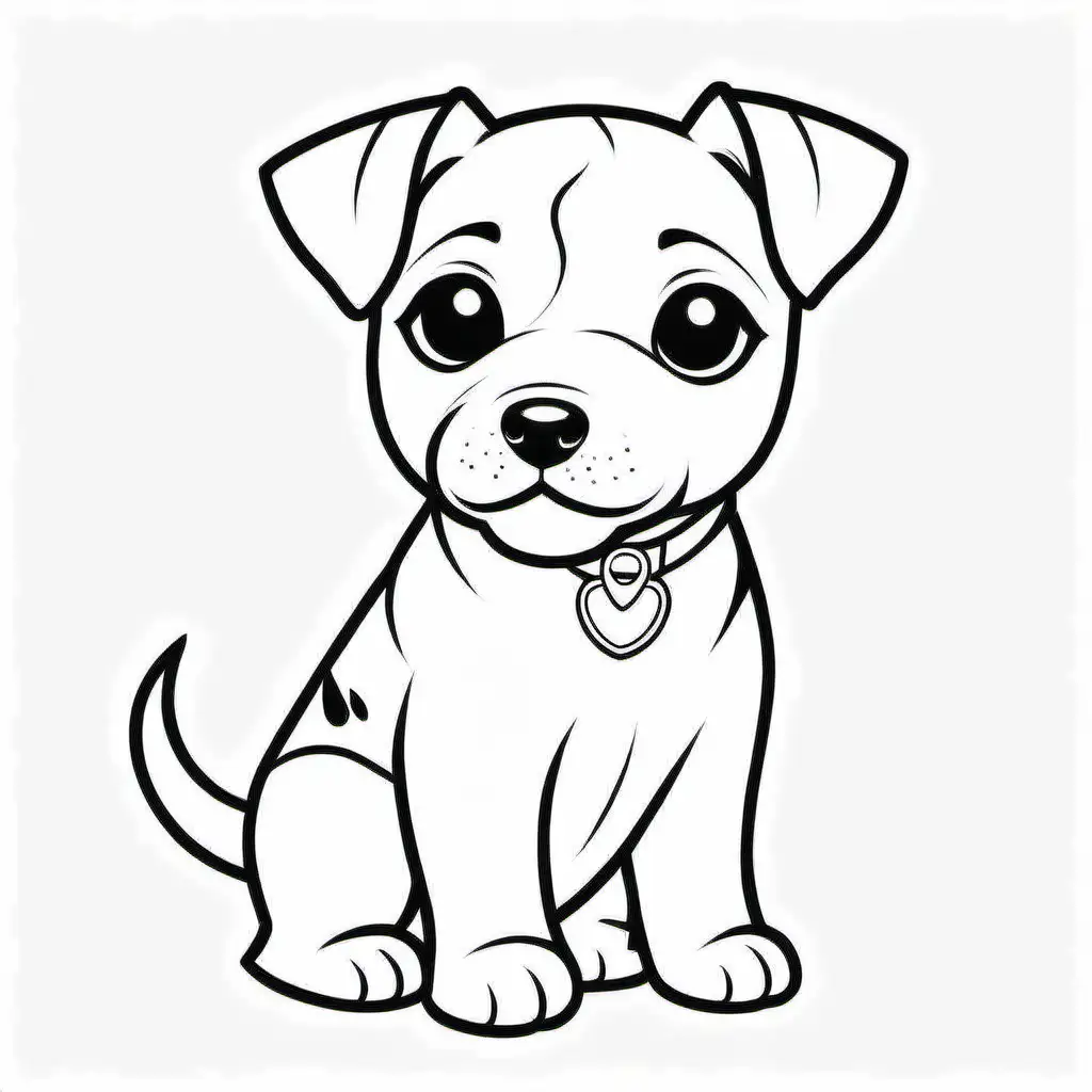 Adorable Russell Terrier Puppy Coloring Page