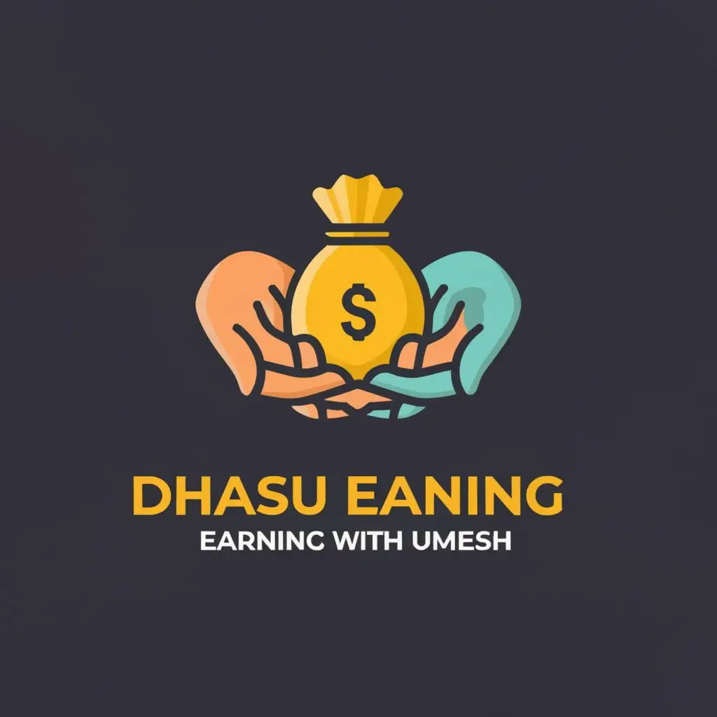 a logo design,with the text "Dhasu Earning ", main symbol:Earning With Umesh 
,Moderate,clear background
