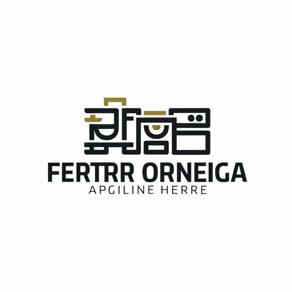 a logo design,with the text "FERRER ORENGA", main symbol:appliances,Minimalistic,be used in Technology industry,clear background