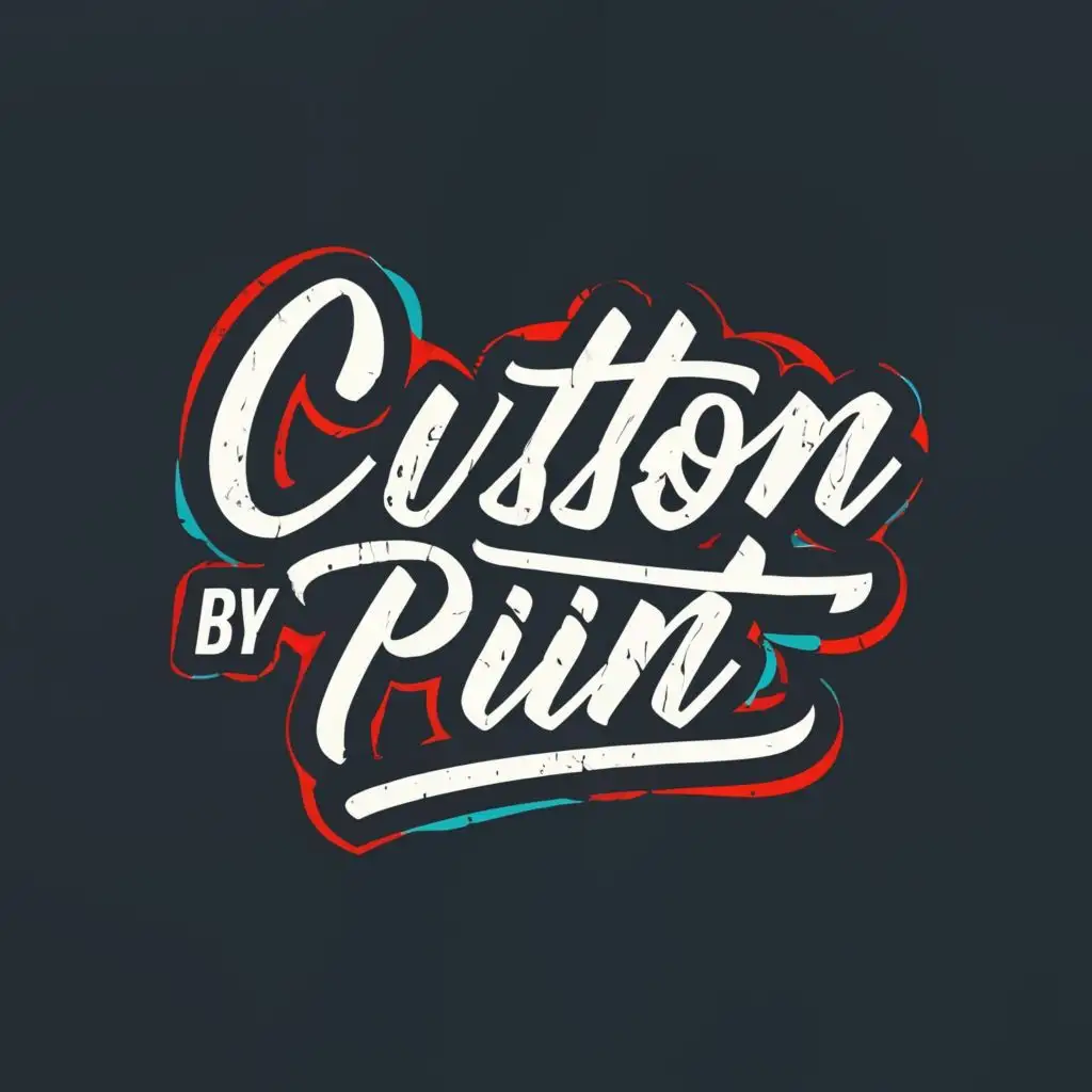 logo, Custom Paint, with the text "Custom By Ren", typography, be used in Automotive industry