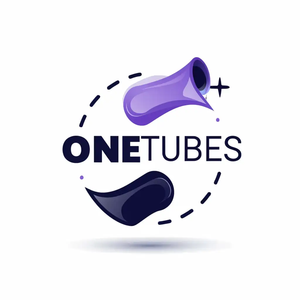 a logo design,with the text "OneTubes", main symbol:A circle,Moderate,be used in Entertainment industry,clear background